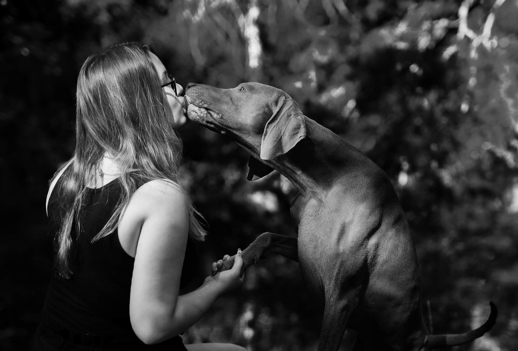 Mädchen und Hund